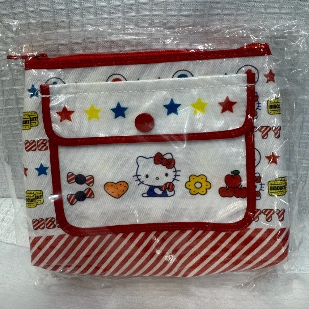 Sanrio Hello Kitty (out of print)  Red and White Kids Storage Bag. Waterproof